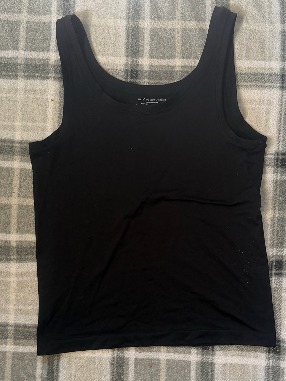 & Other Stories Black Scoop Neck Tank Top